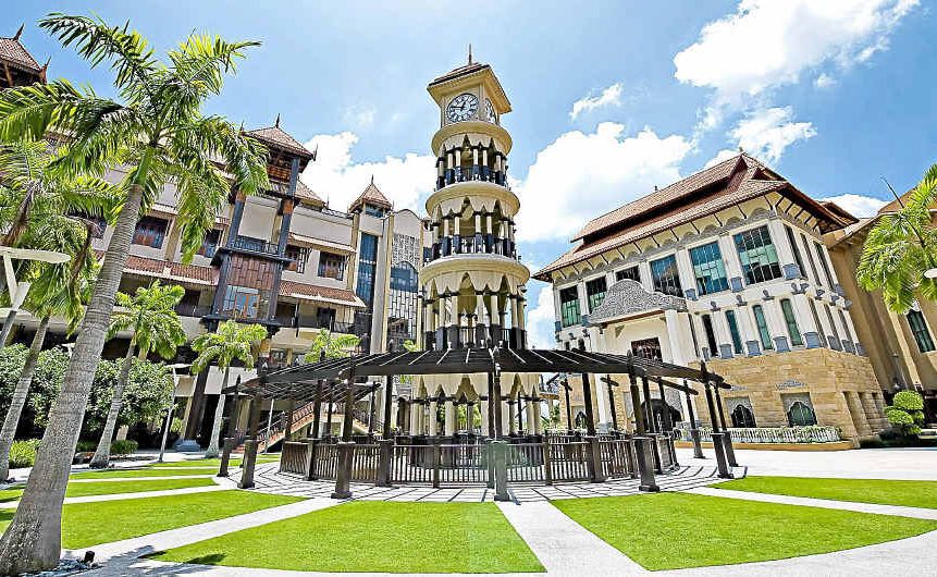 LINK: The Pullman Putrajaya Lakeside clock tower.
